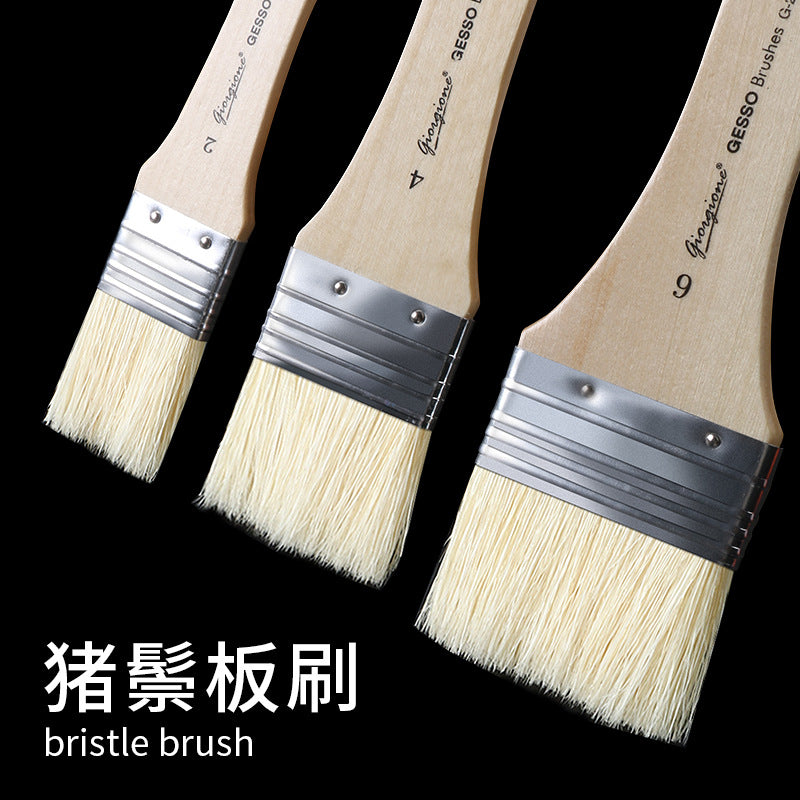 Giorgio Inner Brush Set Bristle Nylon Oil Acrylic Gouache Wall Painting Large Brush Row Brush Plate Brush Oblique